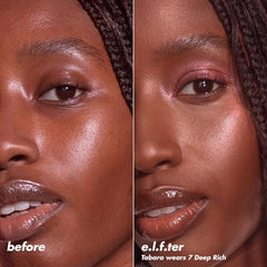 e.l.f. Halo Glow Powder Filter, Ultra-fine Finishing Powder, Smooths The Look of Pores & Fine Lines, Creates A Soft-Focus Glow, Vegan & Cruelty-Free, Tan Warm