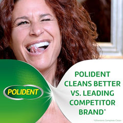 Polident Overnight Whitening Denture Cleanser Tablets - 120 Count