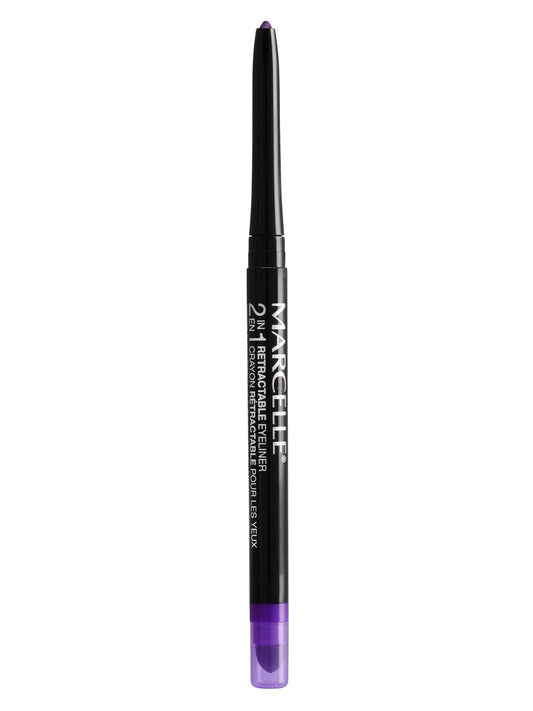 Marcelle 2-in-1 Retractable Eyeliner, Purpurite, Waterproof, Easy-To-Smudge, Smokey Eye, Long-Lasting 12h, Fragrance-Free, Hypoallergenic, Cruelty-Free, 0.31 g