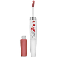 Maybelline Super Stay 24, 2-Step Liquid Lipstick, Long Lasting Highly Pigmented Color with Moisturizing Balm, Frosted Mauve, Mauve Pink, 1 oz