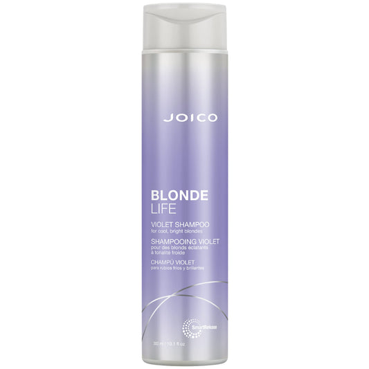 Joico Blonde Life Violet Purple Shampoo or Conditioner, Neutralizes Brassy Tones for Blonde Hair, Strengthen Dry Damaged Hair, with Rosehip Oil and Keratin