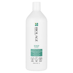 BIOLAGE Shampoo, Cooling Mint ScalpSync Shampoo for Oily Hair and Scalp, Cleanses Excess Oil from Hair and Scalp, with Mint, Vegan, 1L