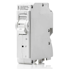 Leviton LB120-AFT 20A 1-Pole Plug-On AFCI Branch Circuit Breaker, Thermal Magnetic, 120V, White