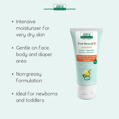 Aleva Naturals First Rescue Calendula Multipurpose Skin Cream - Skin Care to Moisturize Dry Skin, Natural, Vegan, Plant-Based, Hypoallergenic, for Face, Body, and Diaper Area - 50ml