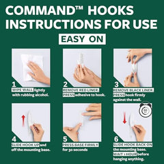 Command Outdoor Hook, Decorate Damage-Free, Water-Resistant Adhesive, Large (17083BZ-AWEF)