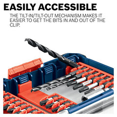 Bosch CCSV208 8Piece Impact Tough Phillips, Square & Torx 2 In. Power Bits with Clip for Custom Case System