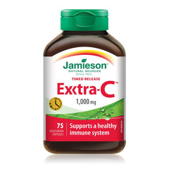 Jamieson Exxtra-C Timed Release - 1,000 mg Vitamin C, 75 Count (Pack of 1)