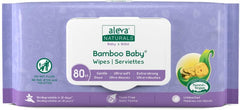 Aleva Naturals Newborn Comfort Care Kit includes: Bamboo Baby Wipes, Sleep Easy Hair & Body Wash, Calming Lotion, Soothing Diaper Cream - Natural, Plant-Based Formula, Hypoallergenic, 4 Piece Set