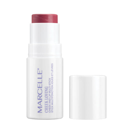 Marcelle Cheek Loving Cheek and Lip Multi-Stick, Lusciously Berry, Cream Blush Stick, Lightweight, Longwear, Hydrating, Hypoallergenic, Fragrance-Free, Paraben-Free, Vegan, Clean, Cruelty-free, 6 g