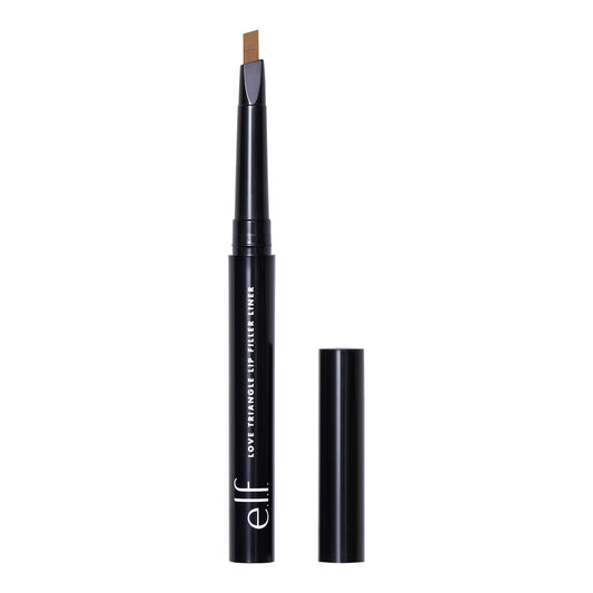 e.l.f. Cosmetics Love Triangle Lip Filler Liner, 2-in-1 Lip Liner Pencil For Sculpting & Filling, Long-Lasting Intense Color, Hot Pink