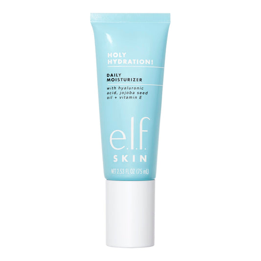 e.l.f. Daily Hydration Moisturizer, Infused with Aloe, Jojoba Oil & Shea Butter, 2.53 Fl Oz (75mL)