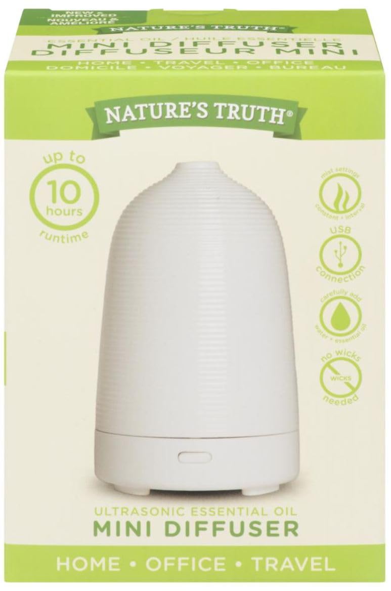 Nature's Truth Ultrasonic Essential Oil Mini Diffuser 1 Count