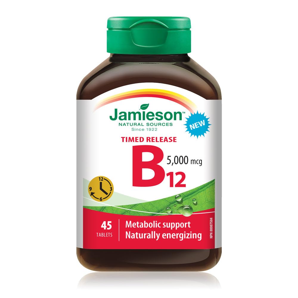 Jamieson Vitamin B12 Methylcobalamin 5,000 mcg Timed Release