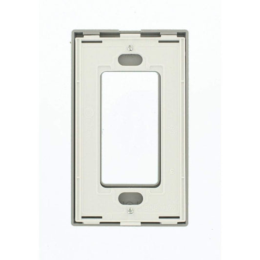 1-Gang Decora Screwless Wallplate, Grey