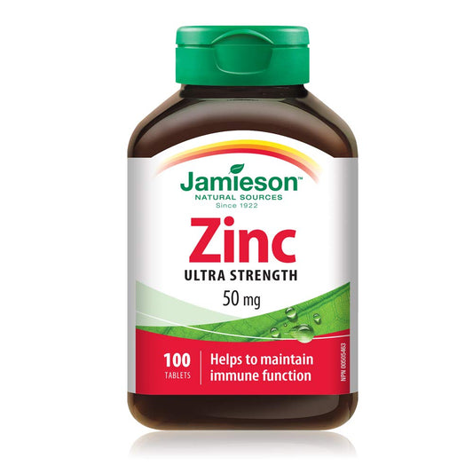 Jamieson Laboratories Zinc 50 Mg, 100 Count (Pack of 1)