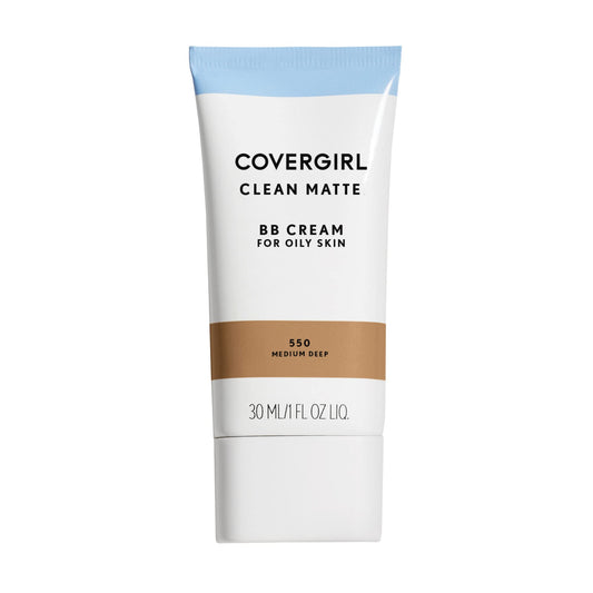 COVERGIRL - Clean Matte BB Cream, Oil-Free, Long-Lasting, Sensitive Skin, Lightweight, 100% Cruelty-Free