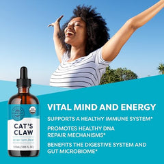 Vimergy Cat’s Claw Extract, 57 Servings – Source of Antioxidants - Gluten-Free, Non-GMO, Kosher, Vegan & Paleo Friendly (115 ml)