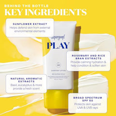 Supergoop! PLAY Everyday Lotion SPF 50-18 fl oz - Broad Spectrum Body & Face Sunscreen for Sensitive Skin - Great for Active Days - Fast Absorbing, Water & Sweat Resistant