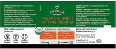 Pure-le Organic Imperial Ginseng Organicaps 60ct