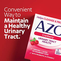 AZO Cranberry Supplement, Made with Concentrated Whole Fruit Cranberry Powder to Help Cleanse and Protect the Urinary Tract*, Sugar Free Cranberry Pills, Non-GMO, 100 Softgels