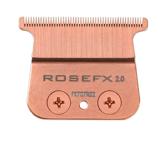 BaBylissPRO Barberology Deep Tooth Replacement Trimmer Blade, Rose Gold T Blade (FX707RG2)