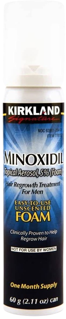 Men's Kirkland Signature Hair Regrowth Treatment 5% Minoxidil Foam, 2.13 fl. oz