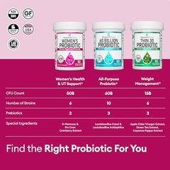 Physician's Choice Probiotics for Women - PH Balance, Digestive, UT, & Feminine Health - 50 Billion CFU - 6 Unique Strains for Women - Organic Prebiotics, Cranberry Extract+ - Women Probiotic - 30 CT