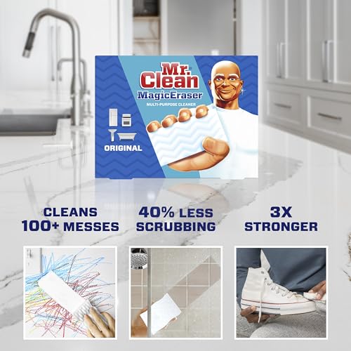 Mr. Clean Magic Eraser Original Cleaning Pads with Durafoam, White, 6 Count