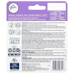 Glade PlugIns Air Freshener Starter Kit, Scented and Essential Oils for Bathroom and Home Fragrance, Tranquil Lavender and Aloe, 1 Warmer and 1 Refill