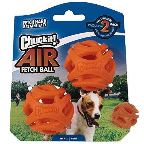 Chuckit! 31931 Breathe Right Fetch Ball 2-Pack, Small