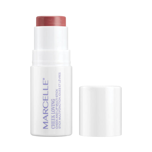 Marcelle Cheek Loving Cheek and Lip Multi-Stick, Classically Rose, Cream Blush Stick, Lightweight, Longwear, Hydrating, Hypoallergenic, Fragrance-Free, Paraben-Free, Vegan, Clean, Cruelty-free, 6 g