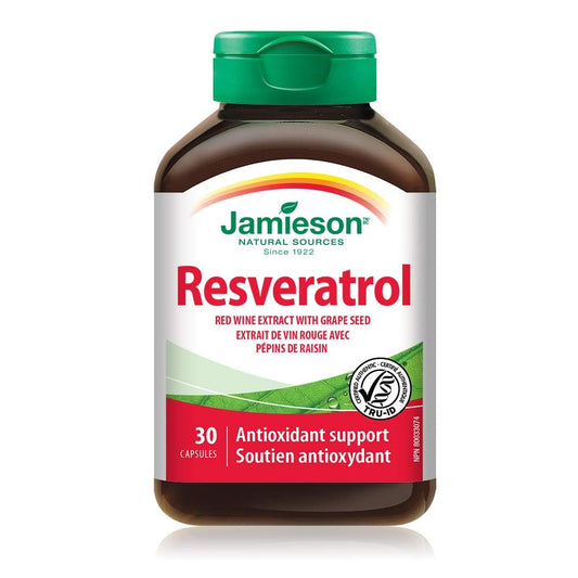 Resveratrol Red Wine Extract with Grape Seed , 30 Count (Pack of 1)