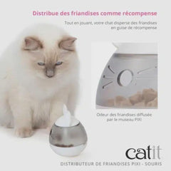 Catit PIXI Treat Dispenser, Interactive Treat Dispensing Cat Toy, Mouse