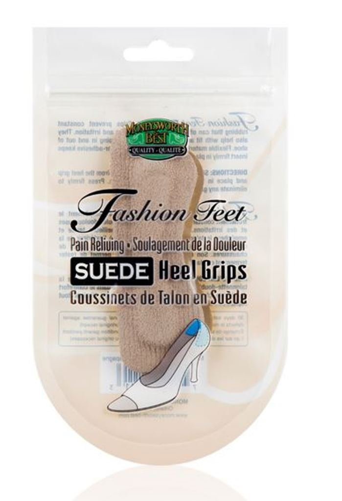 Moneysworth and Best Shoe Care Women's Suede Heel Grip, Clear