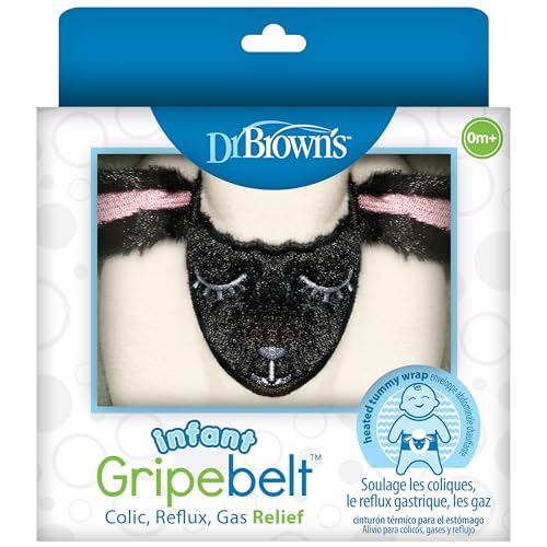 Dr. Brown's Infant Gripebelt Heated Belly Band, Soothe Baby's Tummy with Gentle Warmth and Compression, Lamb, 0m+