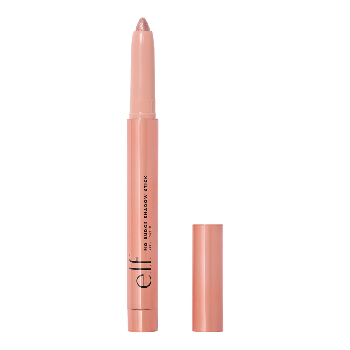 e.l.f. Cosmetics No Budge Shadow Stick, Creamy & Long-Lasting, Metallic Finish, Rose Gold, 0.056 Oz (1.6g), 0.056 ounces