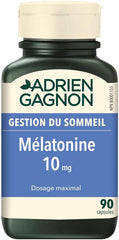 Adrien Gagnon - Melatonin 10 mg, Extra-Strength for Faster and Deeper Sleep, 90 Quick-Dissolve Capsules