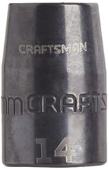 CRAFTSMAN Shallow Impact Socket, Metric, 1/2-Inch Drive, 14mm (CMMT15862)