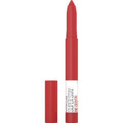 Maybelline Super Stay Ink Crayon Lipstick, Precision Tip Matte Lip Crayon with Built-in Sharpener, Longwear Up To 8Hrs, Make Moves, 1.2g