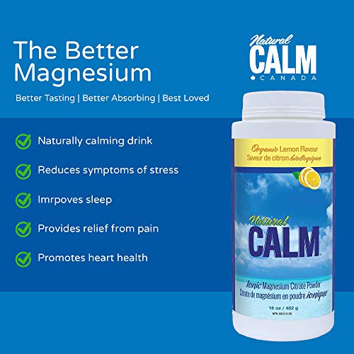 NATURAL CALM Magnesium Citrate Powder Lemon Flavour 452 gram