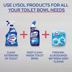 Lysol Automatic Toilet Bowl Cleaner, For Cleaning and Refreshing, Crystal Water & Essential Oils, 2 units[packing may vary]