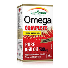 Jamieson Omega Complete Super Krill 500mg 60's 60 Softgels