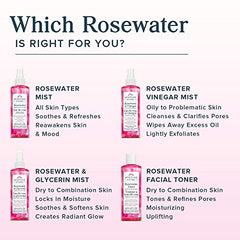 Heritage Store – Rosewater | Refreshing Facial Mist | Aromatherapy Mist for Glowing Skin | Vegan & Cruelty Free | Alcohol & Paraben Free | 8 FL OZ | 237 ML