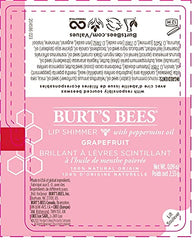 Burt’s Bees 100% Natural Lip Shimmer, Grapefruit - 1 Tube