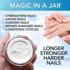 Hard As Hoof Nail Strengthening Cream with Coconut Scent, Nail Growth & Conditioning Cuticle Cream Stops Splits, Chips, Cracks & Strengthens Nails, 1 oz