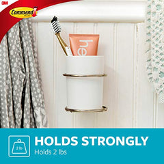 Command Accessory Organizer, Satin Nickel, 1-Organizer, 4-Water-Resistant Strips, Organize Damage-Free