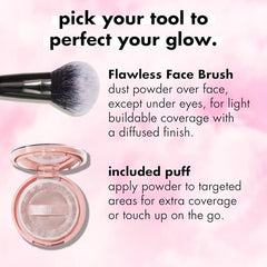 e.l.f. Halo Glow Powder Filter, Ultra-fine Finishing Powder, Smooths The Look of Pores & Fine Lines, Creates A Soft-Focus Glow, Vegan & Cruelty-Free, Tan Warm