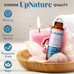 UpNature Calm Essential Oil Roll On Blend - Self Care Gifts for Women - 100% Natural Relaxation Aromatherapy - Ideal Stocking Stuffers