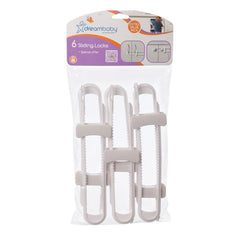 Dreambaby 6 Pack Sliding Locks, White