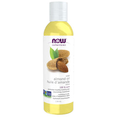 NOW Solutions, Sweet Almond Oil, 100% Pure Moisturizing Oil, Promotes Healthy-Looking Skin, Unscented Oil, 118ml